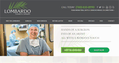Desktop Screenshot of lombardocosmeticsurgery.com