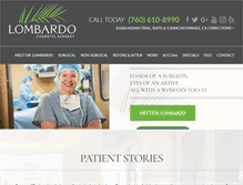 Tablet Screenshot of lombardocosmeticsurgery.com
